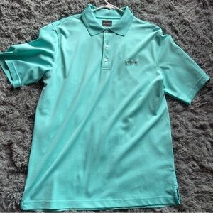 Greg Norman Aqua Polo Shirt Classic‎ Smart Casual